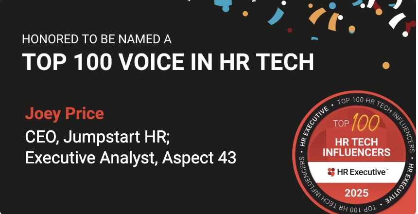 Joey Price HR Executive Top HR Tech 100 Influencer 2025